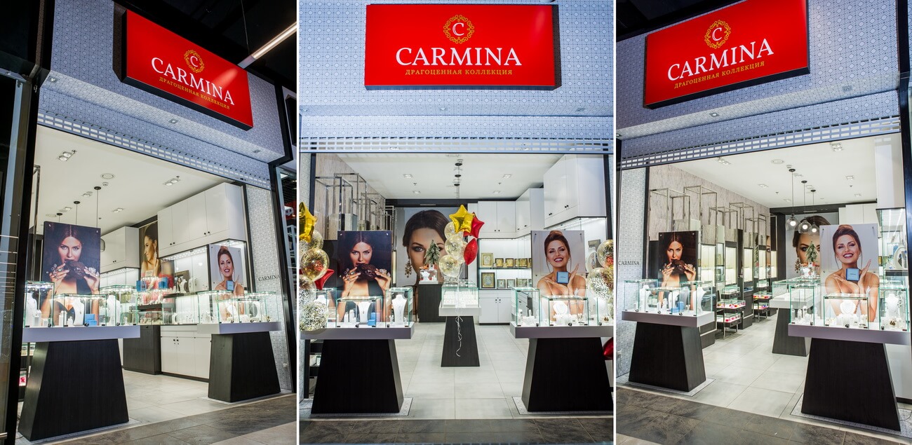 CARMINA - дизайн ювелирного магазина