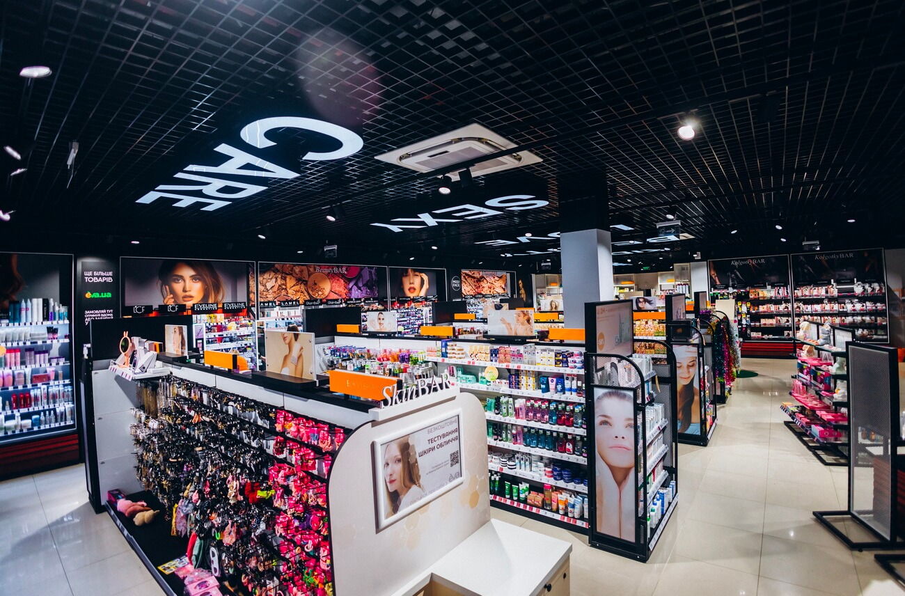 Rixus - дизайн магазина косметики